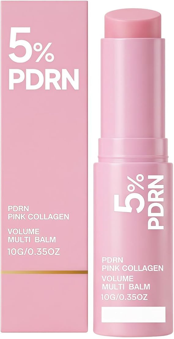 PDRN Pink Collagen Volume Multi Balm,Hydrating Collagen Balm,Collagens Wand & Collagen Stick,Hydrating Multi Balm Stick,Smooth Fine Lines &Wrinkles,Anti-Wrinkle Moisturizer for Face,Eye,Lip&Neck
