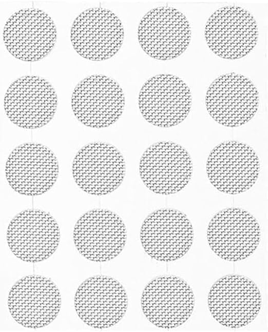 20 Pcs/Set Silver Earbuds Filters, 4mm, Universal Fit, Metal Mesh, Easy Installation, Earphone Accessories
