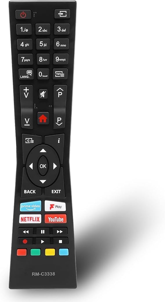 RM-C3338 Replacement Remote Control for JVC LT-55C898 LT-40C890 LT-49C790 LT-49C890 LT-43C790 LT-43C795 LT-43C890 LT-24C680 LT-24C685 LT-55C870 LT-32C695 LT-40C790 Smart UHD LED LCD TV