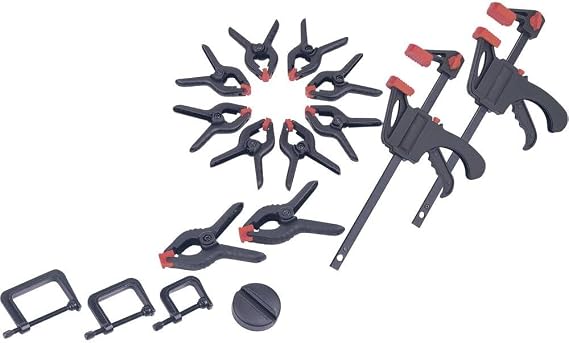 Brüder Mannesmann Tools M90317 Clamp Set 16 Pieces
