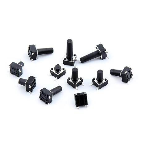 Industrial Switches 100PCS SMD Switch 6 * 6 * 4.3mm 6 * 6 * 5mm 6/7/8/9/10/11/12/13/14/17 6X6 4Pin Tactile Push Button Micro Switch Self-Reset Switches Switches