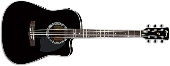 Ibanez PF15ECE-BK Black - Acoustic Guitar