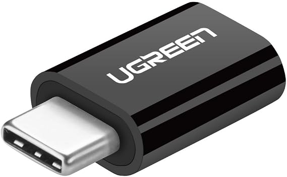 Ugreen Micro USB to Type-C Dönüştürücü Adaptörü, Siyah