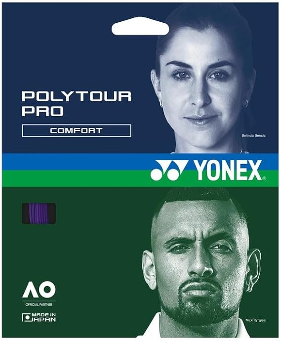 YONEX PolyTour Pro 130 テニスストリングセット ミッドナイトパープル