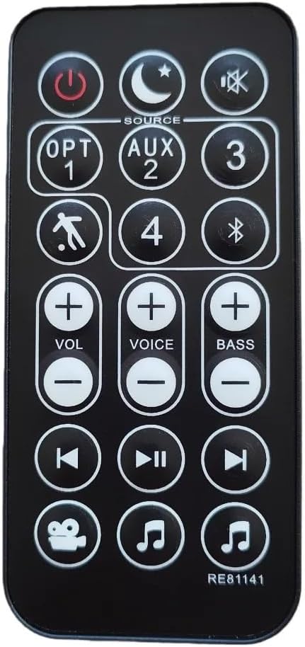 1pc Universal Remote Control For MAX BAR AM8218101715302 & Polk MAGNIFI MAGNIFIMAX DVD Home Theater 3.1 SoundBar System