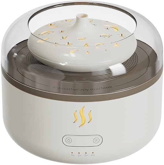 Aromatherapy Diffuser, 160ml Humidifier with RGB Night Light Timer Quiet Operation Auto Shut-Off for Home Office Bedroom Sleep(D)