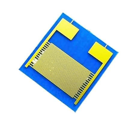 Flexible PET Interdigitated Gold Electrodes IDE Gas Sensor Chip - Customizable Capacitor Solution(2PCS)