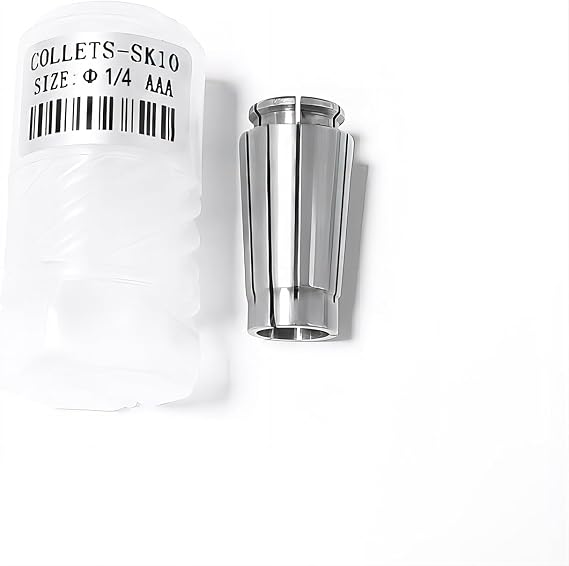 Tools SK10 1/4 Inch High Precision Spring Collets, Accuracy Class: AAA Within: 0.005mm SK Router Collets For SK10 CNC Tools Holder CNC Milling 1pcs