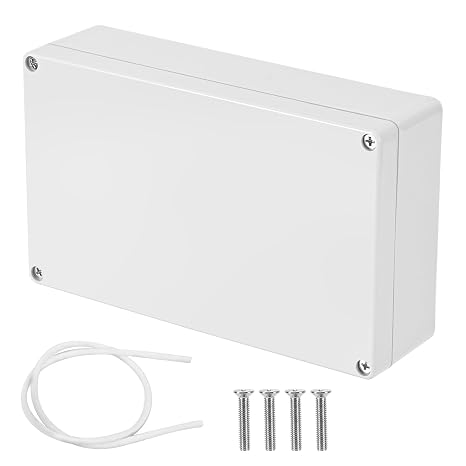 Terminal Box Waterproof IP65 Distribution Box Surface-Mounted Junction Box Surface-Mounted Protective Box Cable Outdoor Waterproof Junction Box Waterproof Plastic Housing Terminal Box 20 x 12 x 5.6 cm