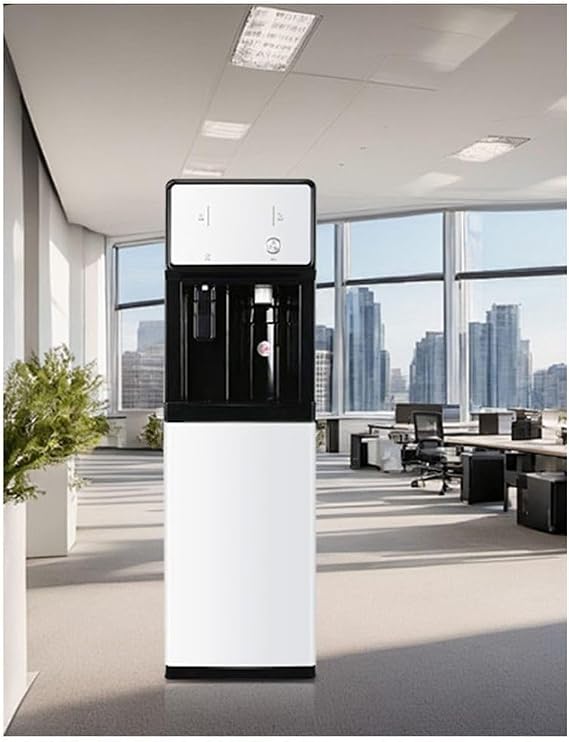 Water Cooler Dispenser With 3-Second Instant Boiling, Ice And Warm Dual Function - Ideal For Home, Office, Commercial - Freestanding Mains Fed Unit Floor Standing Drinking Fountain