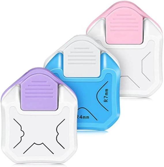 3Pcs Corner Rounder Paper Punch in 3 Styles Corner Punches for Paper Crafts, Card Making