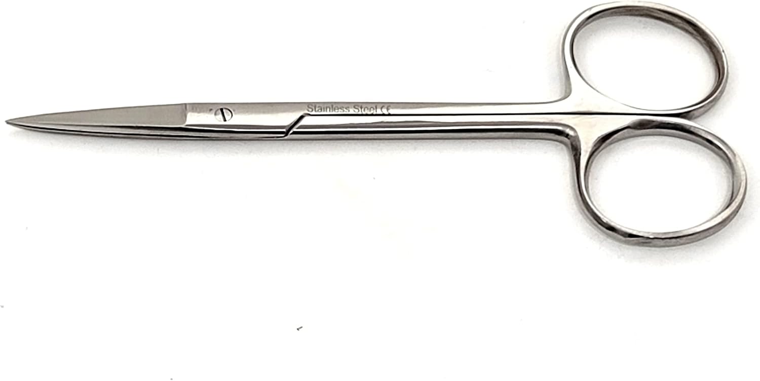 A2Z SCILAB Iris Micro Scissors 4.5'' Straight, Nurse Essentials Sharp First Aid Stainless Steel - Perfect for Doctors, Nurses, Paramedics Emergency Supplies Suitable Home, Car & Travel