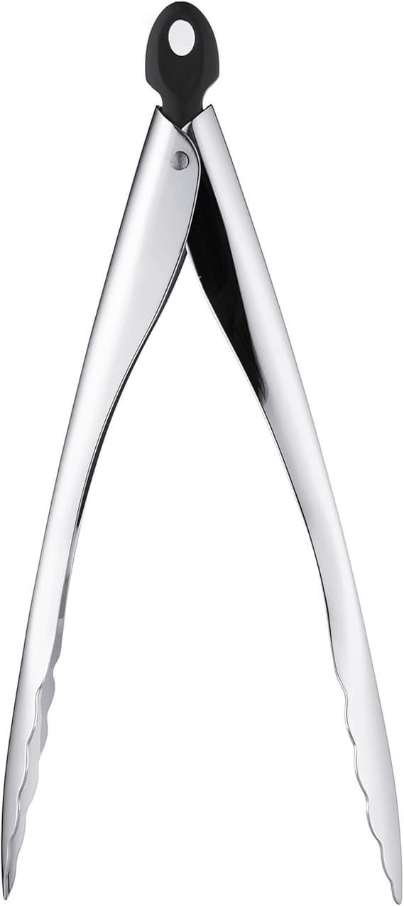 Cuisipro Tempo Locking Tongs, For Cooking and Serving, Stainless Steel, 24cm, 9.5”