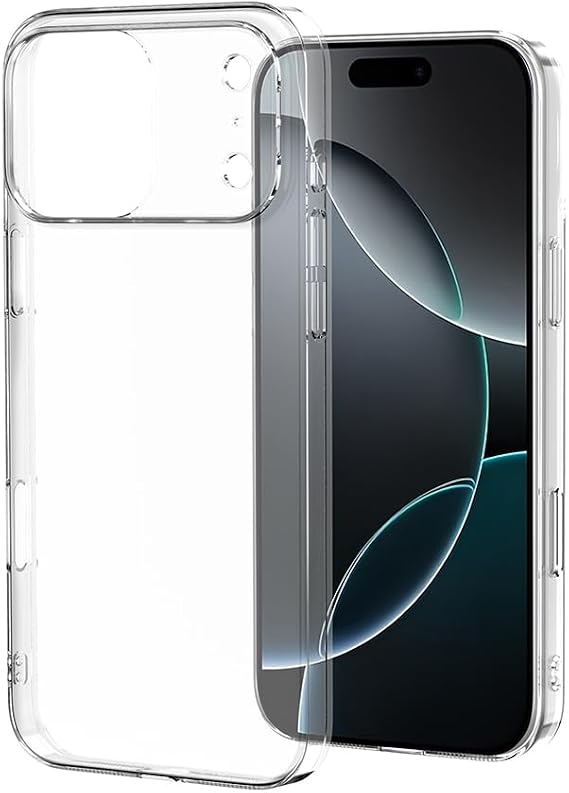 Coverzone iPhone 17 Pro Max ile uyumlu Kılıf Süper Esnek Yapılı Toz ve Kirden Koruyan Silikon iPhone 17 Pro Max ile uyumlu Süper Şeffaf Kapak