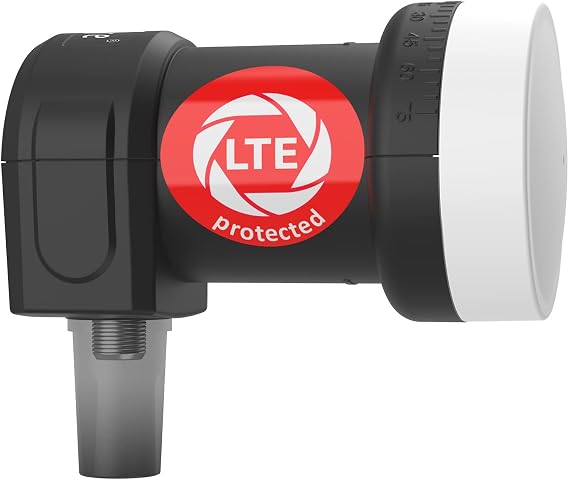 DUR-line + Ultra Single LNB - 1 Participant Black - with LTE Filter [ Test Very Good *] 1x Digital Full HD 4K 3D Premium Quality