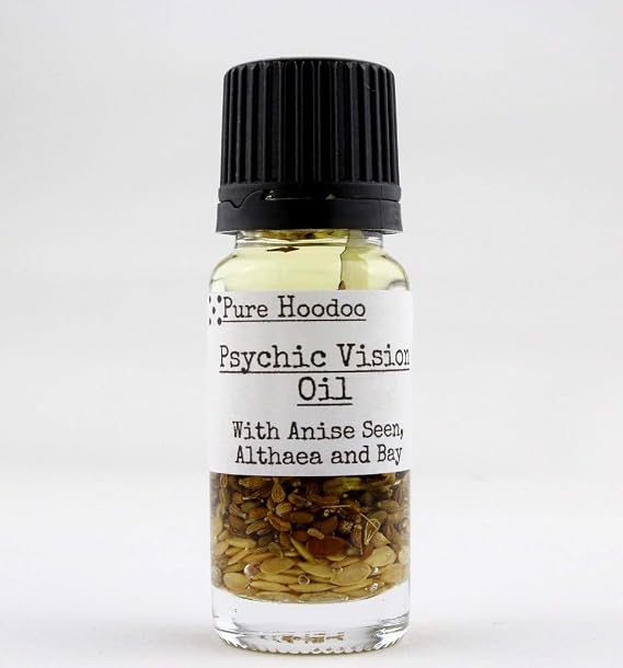 Psychic Vision Oil 10ml - Used in Spells for Clarity in The Reading of Fortunes, to Commune with Spirits and Increase Psychic Abilities