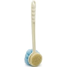 2'si 1 Arada Uzun Saplı Banyo Lifi ve Sırt Fırçası (38 cm) - Çift Taraflı Duş Masajı ve Kese Fırçası