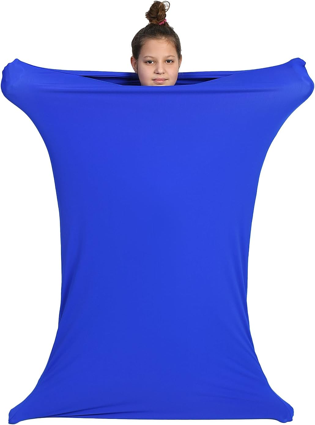 Full Body Sock Sensory Children and Adults Full Body Wrap Stress Relief Autism ADHD Aid L 190 cm Blue