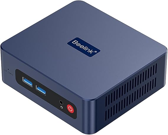 Beelink Mini PC SER3 3200U,AMD Ryzen3(up to 3.5GHz),16G DDR4 500G M.2 PCIE3.0X4 SSD,Light Gaming mini computer,LAN 1000M/Support Dual Screen Display/USB3.2 * 4/W-11 Pro