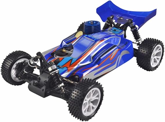 RH1006 1/10 Scale 4WD Nitro-Powered Remote Control Car, 2.4Ghz High Speed Off-Road RC Truck with FS-FT Controller for Enthusiasts