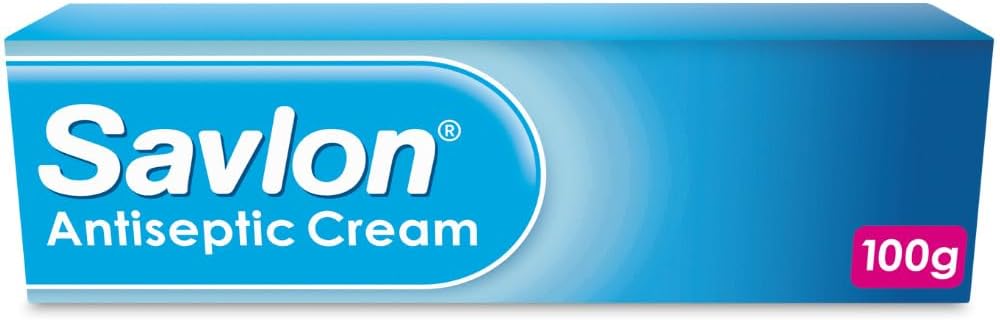 Savlon Antiseptic Cream, Cleanses & Helps Prevent Infection, First Aid for Minor Cuts & Wounds, Spots, Blackheads, Nappy Rash, Sunburn, Sores & Blisters 100g, 1 pack
