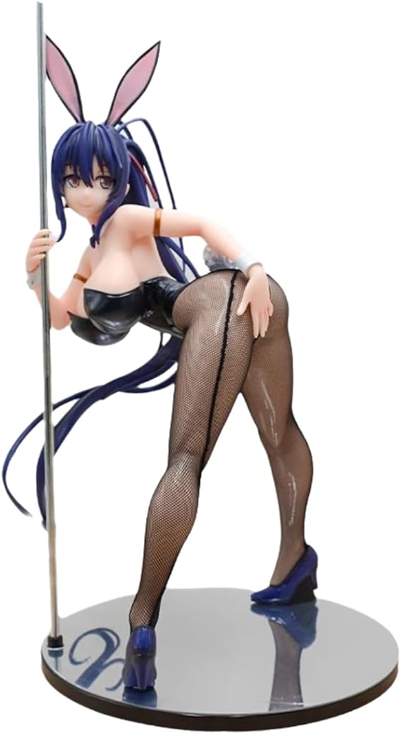 Anime Himejima Akeno Bunny Stocking 1/4 Figure Model Statue Collection Model Gift and Desktop Decoration 15.74 Inches