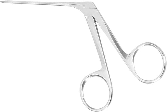 Micro Extra Fine Crocodile Forceps ENT Stainless Steel Precision Ear Care Tool 7.5cm