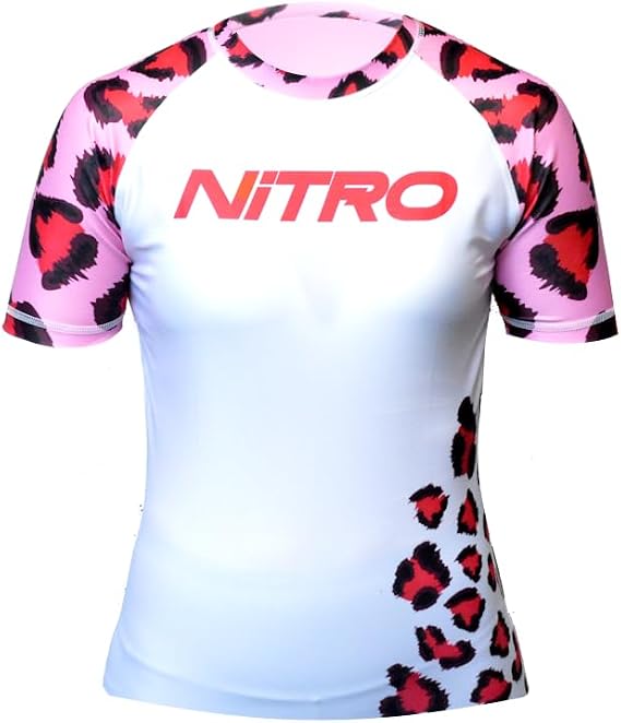 Women's BJJ Rash Guard - Pink - Short Sleeve Brazilian Jiu Jitsu Grappling Rashguard Womens