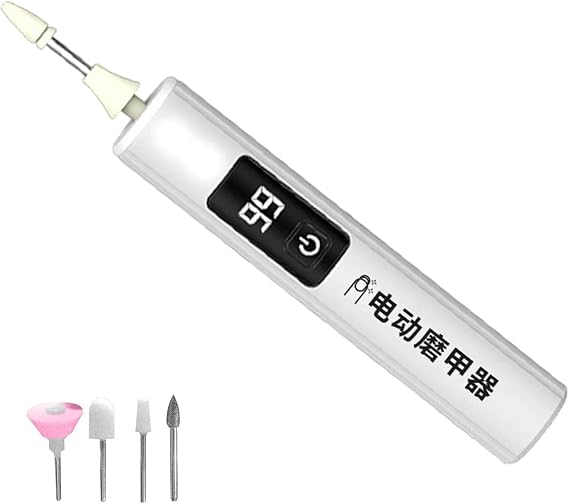 Electric Nail File – Compact LCD Display Drill Manicure Tool for Beginners