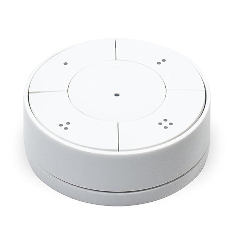 Smart Scene Switch with 5 Buttons and rotating wheel, compatible with Home Assistant and other major Zigbee hubs (white)