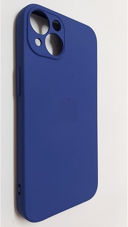 CONSTRAIN iPhone 13 ile uyumlu İçi Kadife Silikon Kılıf – Kamera Korumalı, Şok Emici, Mat Kaymaz Kapak - Mavi