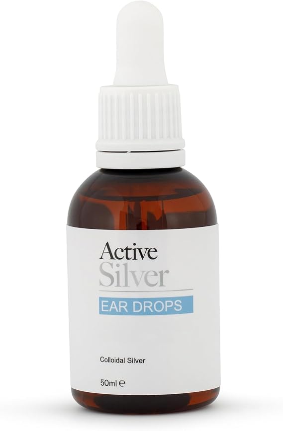 Active Silver Colloidal Silver, 25ppm, 50ml Dropper Bottle for Easy Application