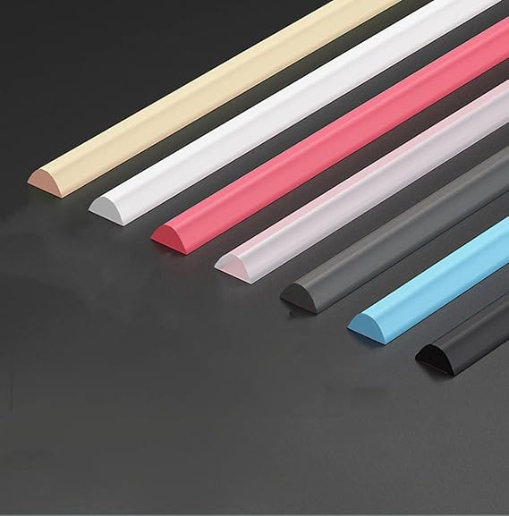 Silicone Floor Seal,Wet Room Bathroom Wet and Dry Separation Sealing Strips,Waterproof Self-Adhesive and Bendable Waterproof Strip(Size:100cm,Color:clear)