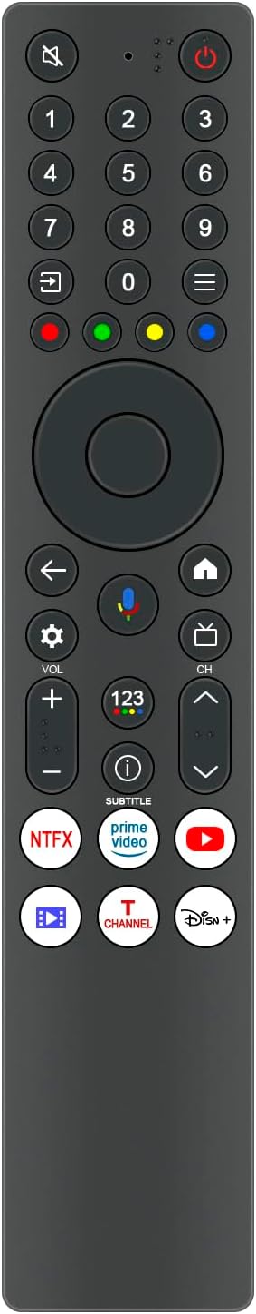 RC833A FMB1 Voice Replace Remote Compatible with TCL C6K C7K C71K C8K TV