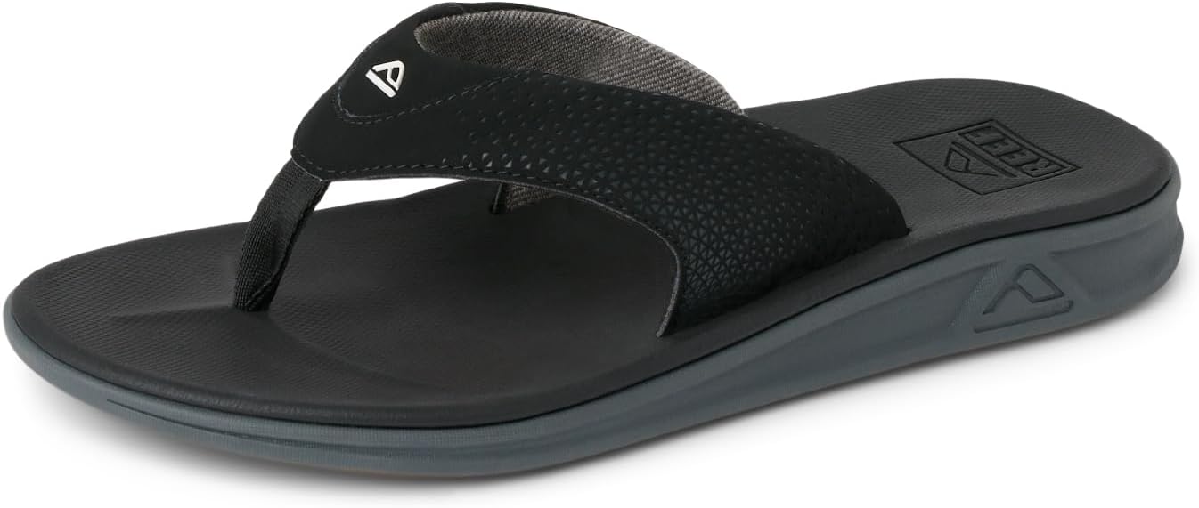 Leaf Flip Flops - Black Rover