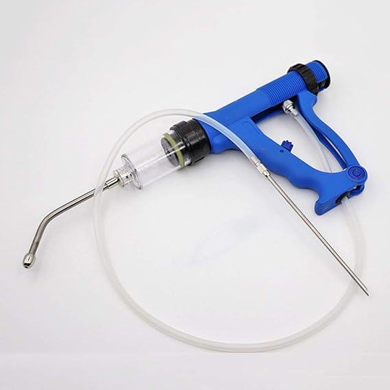 Automatic Dosing Gun for Livestock - 2-in-1 Continuous Syringe for Cattle, Goats, and Pigs - 50ml