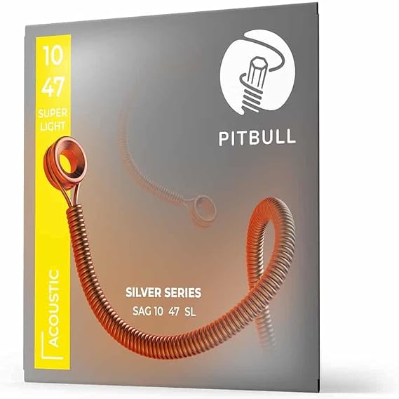 Pitbull Strings Silver Series SAG 10-47 SL Takım Tel Akustik Gitar Teli 010-047