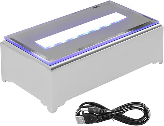 Rectangular Light Display Base 13cm 7 Colors Pedestal Exhibition Stand Replacement Display Stand Light Display Base Lighting Base Suitable For 3d Glass Art