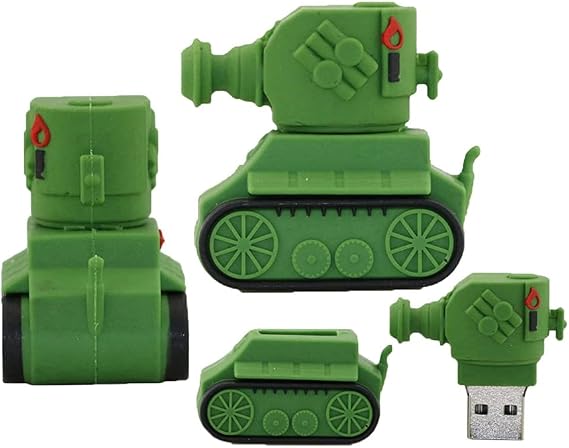 32GB Tank Shape USB Flash Drives Pen Drive Memoria Flash Stick PenDrives USB Flash Disk Thumb Drive U Disk USB Drive USB (Green)