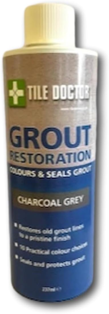 Tile Doctor Grout Restoration Colourant in Charcoal 237ml