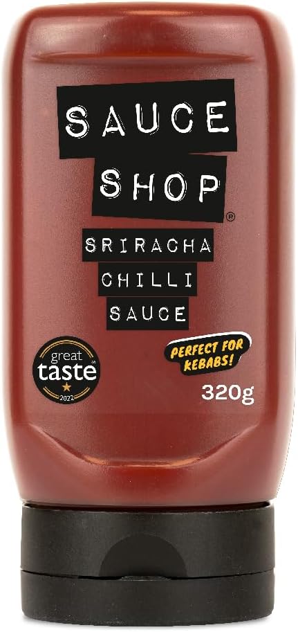 Sauce Shop | Sriracha Chilli Sauce | Award Winning | Hot Chilli Sauce | Vegan-friendly with Nothing Artificial | 320g