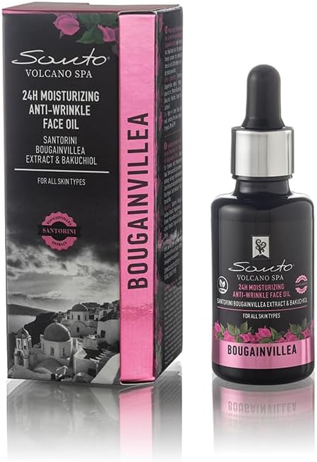 Bougainvillea 24hr Moisturizing- Anti-Wrinkle Face Oil Santo Volcano 30 ml