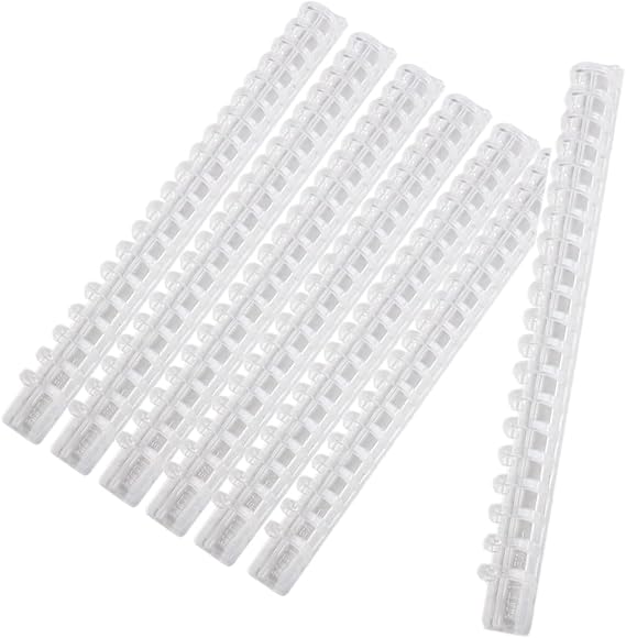Leadigol 10 Pack Plastic Spiral Binding Coils, A5 Plastic Binding Combs,Clear Comb Binding Spines,Spiral Binding Coil, 20 Hole Loose Leaf Binder Binding Ring,File Organizer
