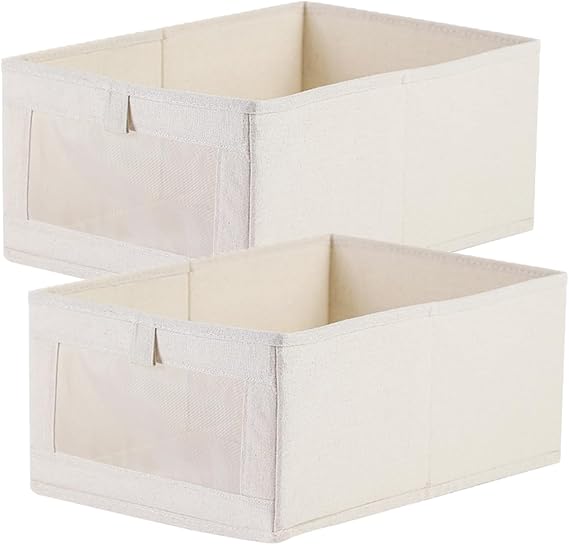 Niviy Wardrobe Organiser Clothes 2 Pack, Large Drawer Organiser 41x28x17cm