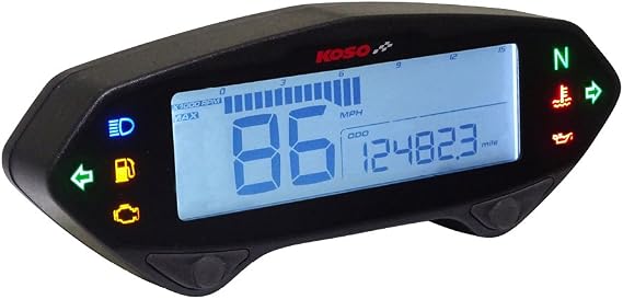 Koso North America BA041000 HD-04 Series Gauges - Chrome
