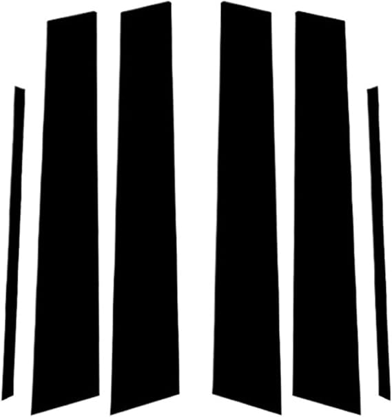 Window Pillar Garnish For Toyota For Camry 2012-2017 6Pcs Gloss Black Pillar Posts Accessories Door Window Trim Cover BC Colum Sticker
