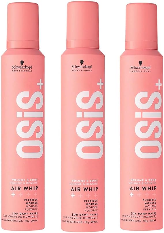 Schwarzkopf Osis+ Air Whip 200 ml, 3'lü paket
