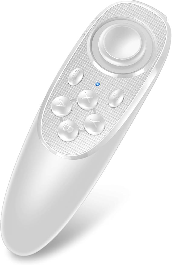 VR Remote Controller for Phones Compatible with IOS/Android/Oculus/Windows, Wireless Bluetooth Joystick Remote for iPhone/iPad/Android Phones to Control Music, Video, Games, Selfie, E-Book (White)