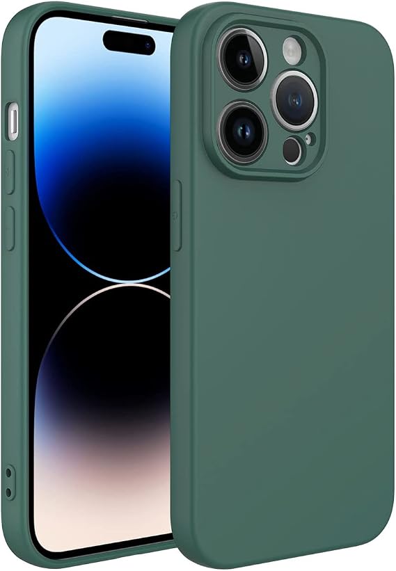 Spia Apple iPhone 14 Pro Max ile uyumlu Kılıf Koyu Yeşil Lansman Kapak Orijinal Esnek Dayanıklı Darbe Karşıtı Yeni Nesil Tasarım (Apple iPhone 14 Pro Max, Koyu Yeşil)