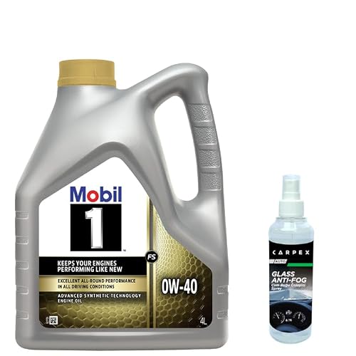 Mobil 1 FS 0W40 Motor Yağı 4 L  Carpex Cam Buğu Önleyici
